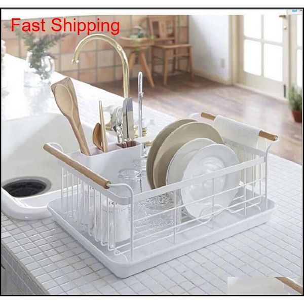 

dish drying rack,dish racks with drain board utensil holder iron plate dishes drainer for kitchen counter over sink qylgda ppshop01