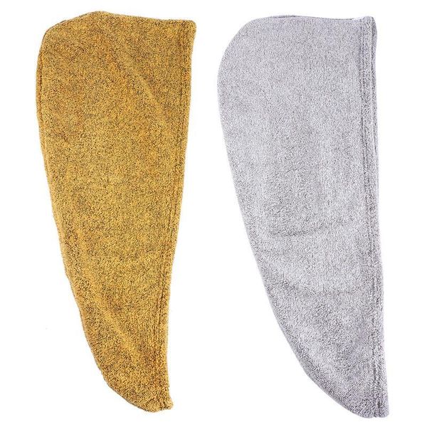 

2 шт. коралловый флисовый полотенце для волос с кнопкой полотенце для волос