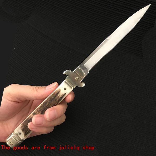 

micro a07 natural auto 24cm long - tech antler stalk handle benchmade bm3300 knives d2 stainless steel blade pocket knife tactical qynf gkr