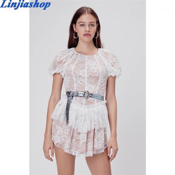 

elegant lace up mini dress women lining hollow out ruffles puff sleeve square collar sprint summer beach boho dress ladies1, Black;gray
