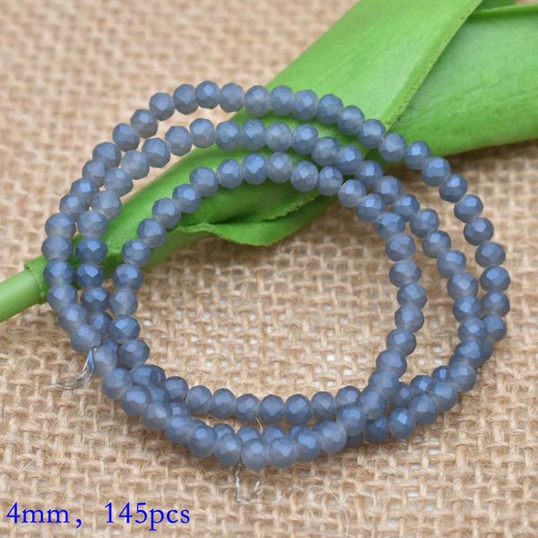

yanqi new 145pcs 4mm frost matte seed beads crystal glass beads charms loose spacer beads for jewelry making diy craft wmtpjn