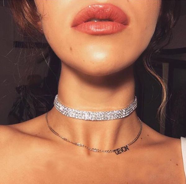 

ae-canfly star luxury crystal choker ожерелье для женщин мода ювелирные изделия луч ожерелье прилив девушка полный сплав, Golden;silver