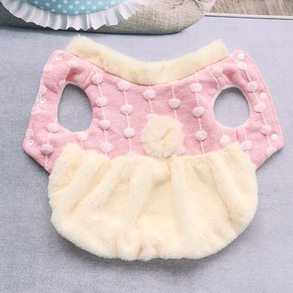 

pet clothes for chihuahua yorkshire cute princess puppy cat dog clothing winter warm fur dog coat for small medium dogs jllpmj