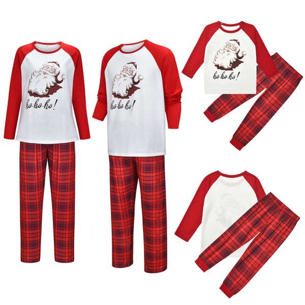 

autumn and winter 2021 new home cloth lattice suit christmas cartoon printed parent child pajamas, Black;gray
