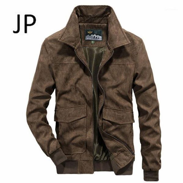 

men's jackets autumn designer male's quick dry jacket,solid elastic cuff turn down collar father's field working cardigan out, Black;brown