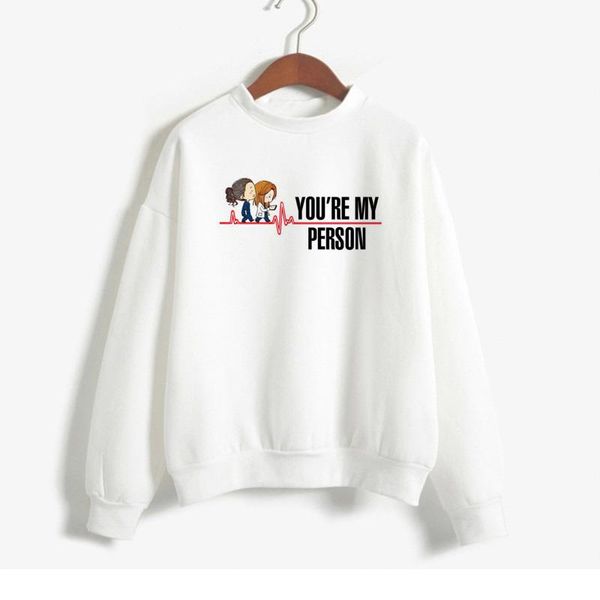 

i'm a greysaholic hooded sweatshirts show hoodies grey women tv sloan ladies anatomy harajuku greys grey's fkxni, Black