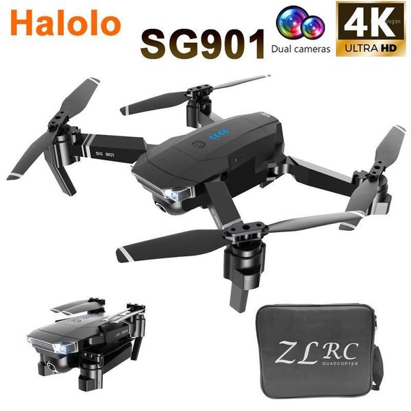 

halolo sg901 rc drone 4k hd camera/1080p wifi fpv professional optical flow camera drone 18 minutes rc quadcopter vs xs816 sg1061