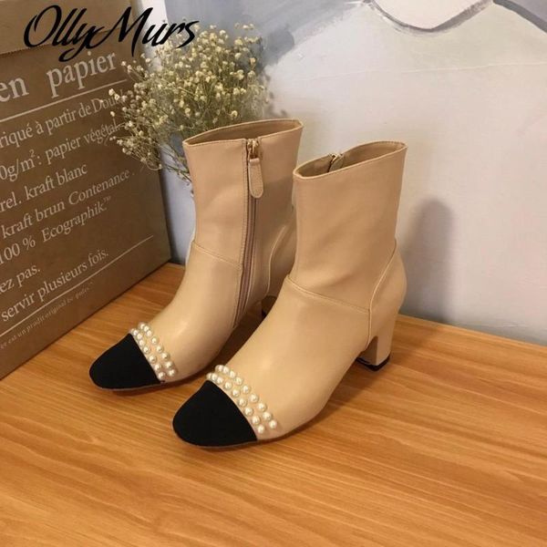 

prowow high heels black boots fashion lady designer luxury genuine leather boots for women winter autumn shoes zapatos mujer