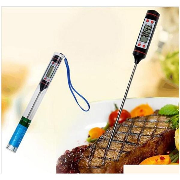 

digital food thermometer pen style kitchen bbq dining tools temperature household thermometers cooking termometro b809 qcqwg