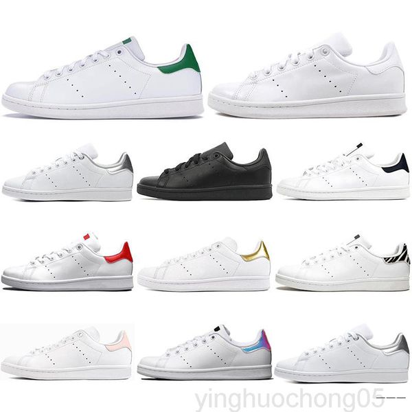 

men classics stan smith women flat sneakers green white navy blue oreo rainbow fashion mens trainer outdoor sports shoes size 36-44 gh9j