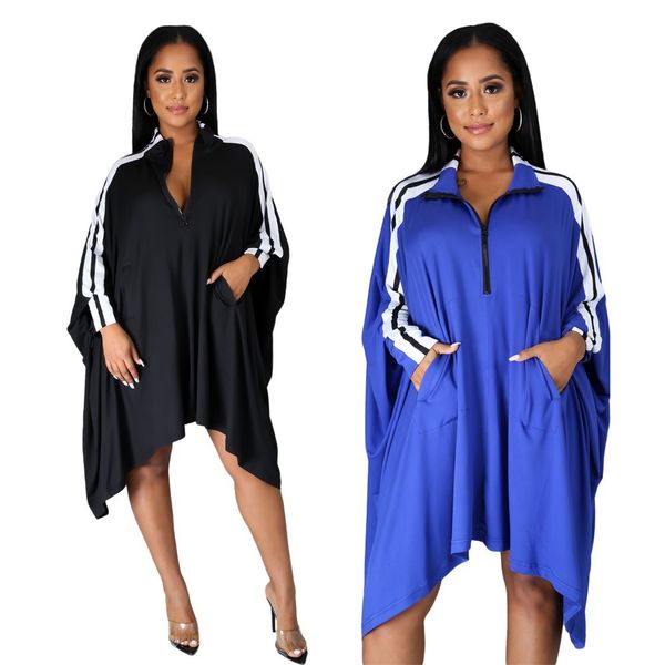 

fall / winter 2020 casual loose women's long sleeve dress white background cloth