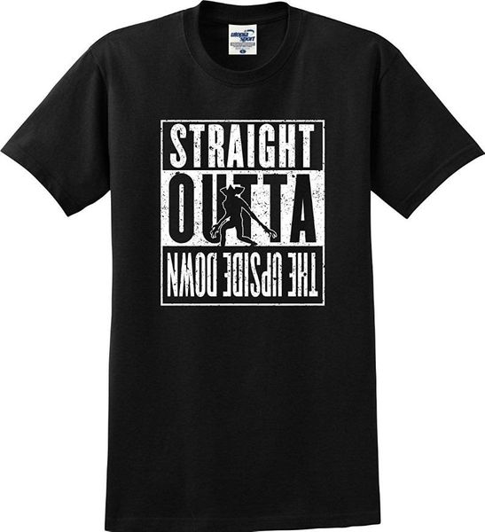

ua sport straight outta the upside down demogorgon distressed t-shirt (s-5x)men t shirt short sleeve print casua print, White;black