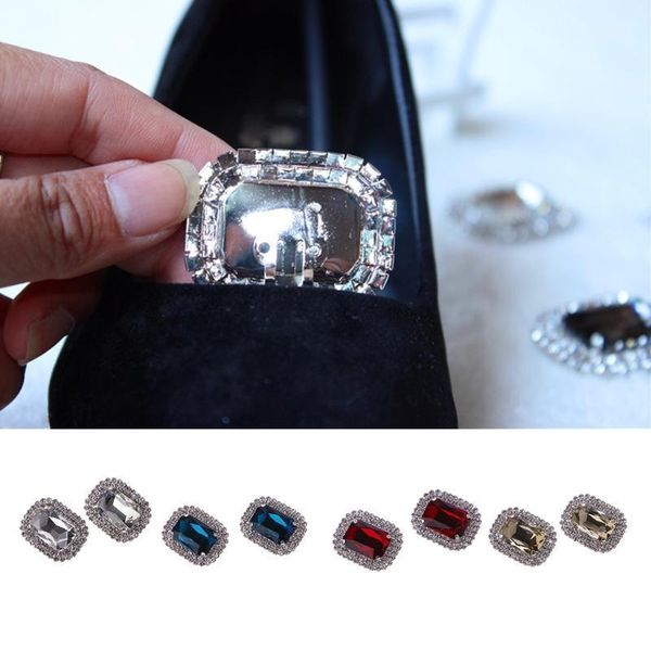 

a pair of fashion shoe clips acrylic rhinestone alloy glass wedding boot jewelry y5lf1