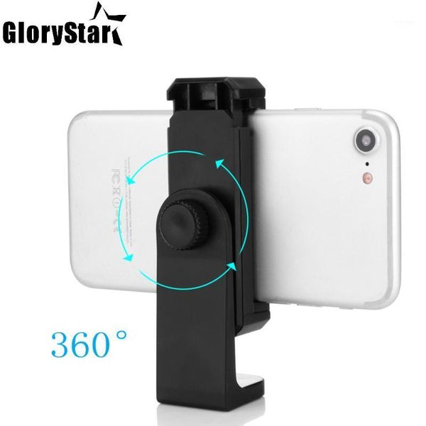 

tripods black 360 degree cell phone stand vertical bracket smartphone clip holder adapter tripod mount for samsung selfie1