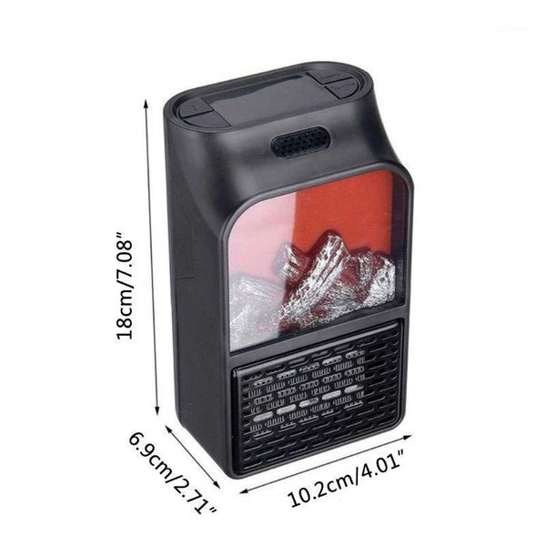 

handy plug in space heater wall-outlet electric mini room heater fireplace flame effect (us plug in-110v,remote contro)1