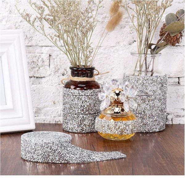 

5 roll rhinestones tape/resin crystal rhinestones trimming wedding rhinestones /rhinestone ribbon for diy shoes banding qylcva, Black