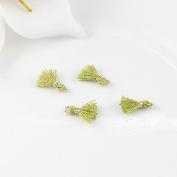 

50pcs 1cm mini cotton thread tassel pendant for jewelry making diy bracelet cellphone pendant finding craft supplies h jlldkc