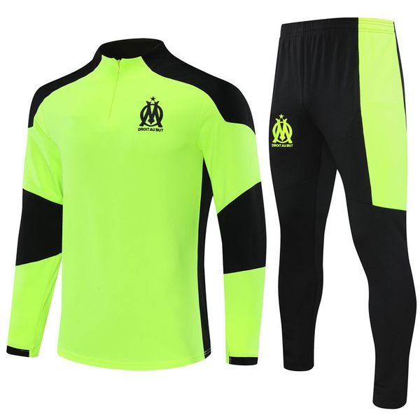 

2020 21 football jersey om thauvin radonjic training uniform sanson benpayet benedetto gustavo men's training uniform set, Black