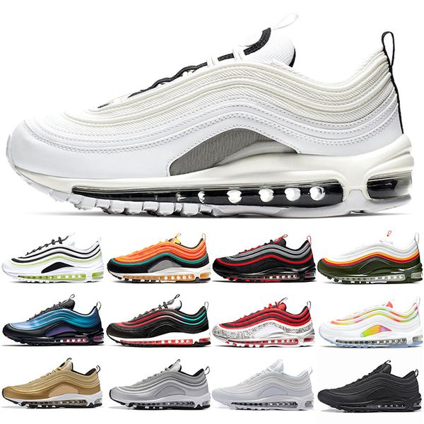 

men women shoes bred triple black white mens sneakers sunburst game royal silver gold bullet trainers sports size 36-45