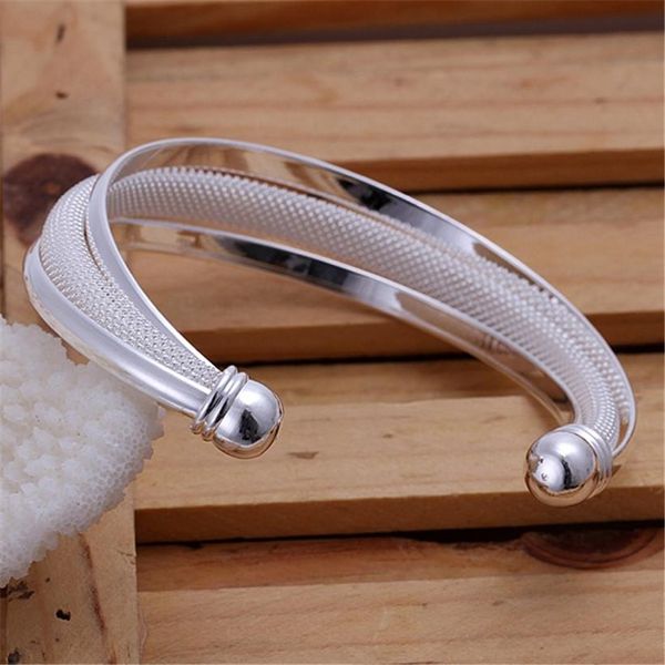 

factory direct silver color jewelry fashion noble stylish simplicity female hypotenuse mesh bangles b019 h sqcfjy, Black