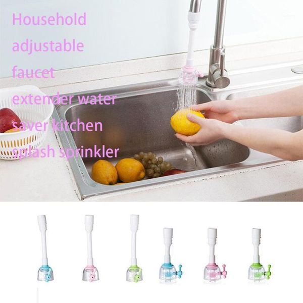 

household adjustable faucet extender water saving kitchen shower splash nozzle long section1