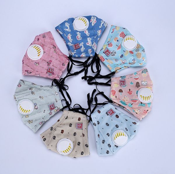 

cartoon factory kids mask with face filter masks washable carbon breather valve cotton mouth dustproof protective ewc312 p5qiq