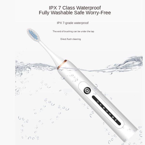 

sonictoothbrushsmartelectrictoothbrushultrasonicautomatictoothbrushusbfastrechargeipx7waterproofforadultgiftx-7 raben
