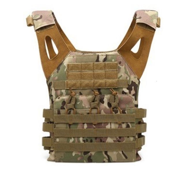 

factory outdoor 6color tactical quick hunting molle chest rig protective plate carrier climbing adjustable combat gear vest 2 nzr5k, Black;green