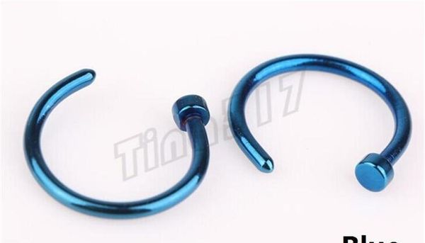 

nose rings body piercing fashion jewelry stainless steel nose hoop ring earring studs fake nose rings non piercing ri wmthak mywjqq