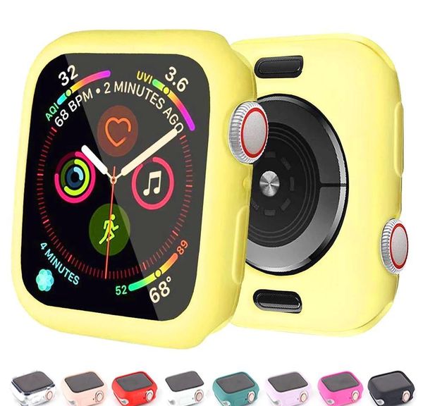 

protection soft 38mm 1 se candy 6 iwatch watch 3 shell sile case bumper for cover for 44mm watch 42mm 4 40mm 2 5 wmttw