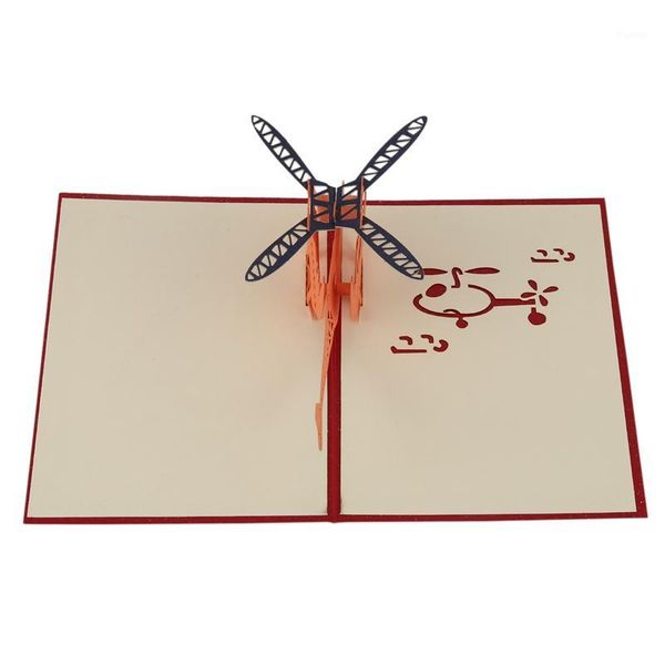 

3d greeting card helicopter anniversary happy birthday christmas easter greeting card1