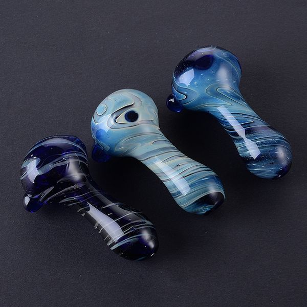 Stokta Cam Sigara Borular Güzel Görünüm Tütün Pyrex Yağ Brülör Boru 2.75 Inç 30g HandPipe Kaşık Borular Karışık Renk