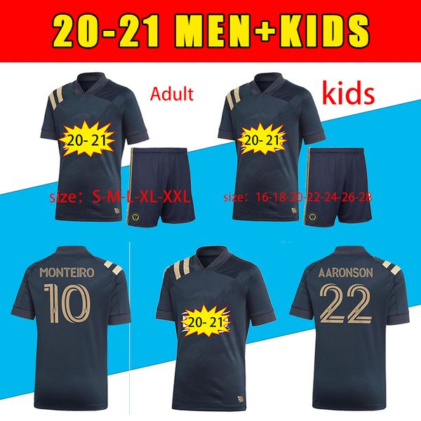 

philadelphia union 2020 2021 soccer jerseys mls #10 monteiro bedoya uniform 2020 21 #22 aaronson przybylko high-quality football shirts, Black;yellow