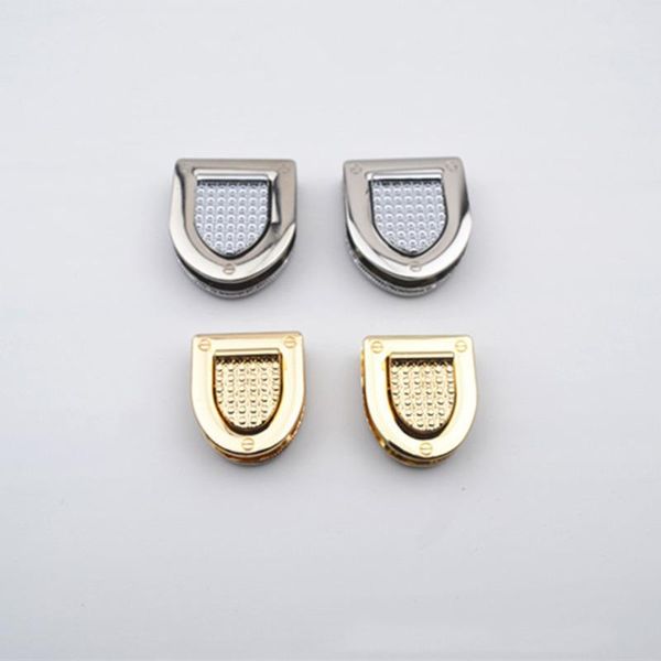 

bag parts & accessories 20pcs metal rectangle case buckle for diy handbag purse luggage durablehardware closure, Black