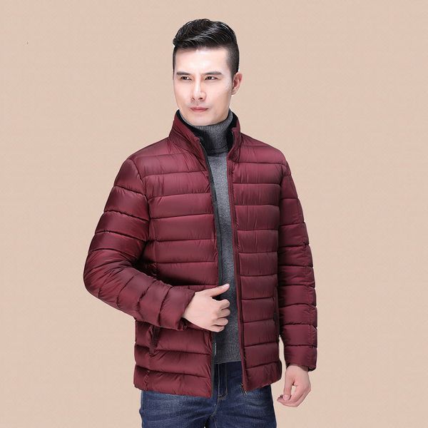 

and old down father's thiened cotton padded jaet middle aged men's winter coat, Black