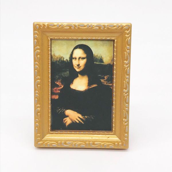 

1: 12 dollhouse miniature picture frame mona lisa handmade design crsm
