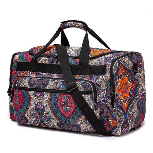 

duffel bags canvas luggage fashionable waterproof large-capacity bag1