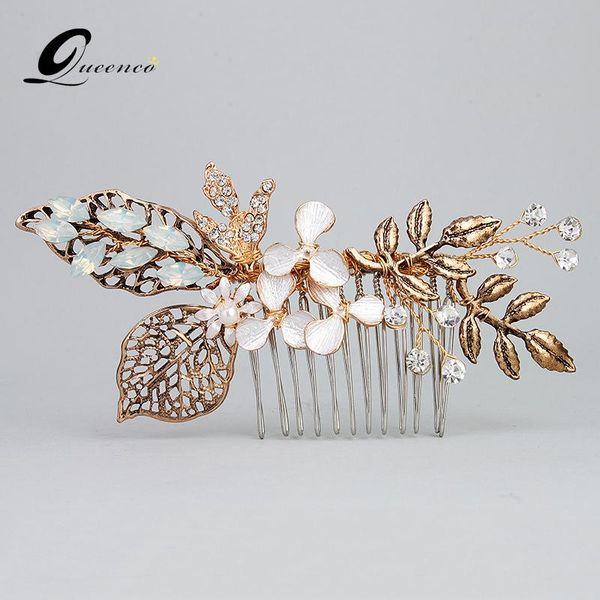 

2021 старинные свадебные расчески со стразами аксессуары для волос handmade свадьба свадьба tiara для женщин подружки невесты барьерки, Golden;silver