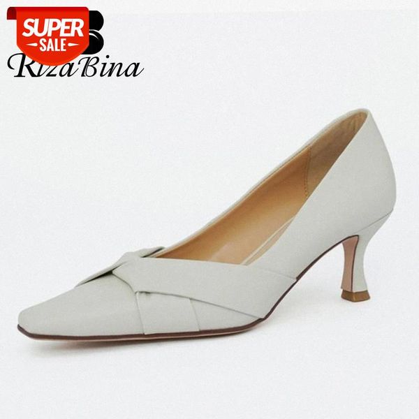 

rizabina new women high heel shoes strange heel pumps women fashion elegant square toe pumps party footwear size 34-39 #nr3k