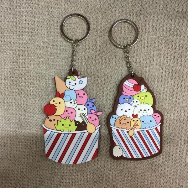 

sumikko gurashi стиль стиль крем аниме ключ цепочка pvc рисунок ключ брелок клайча думил дня день рождения дары рождения унисекс новый, Silver