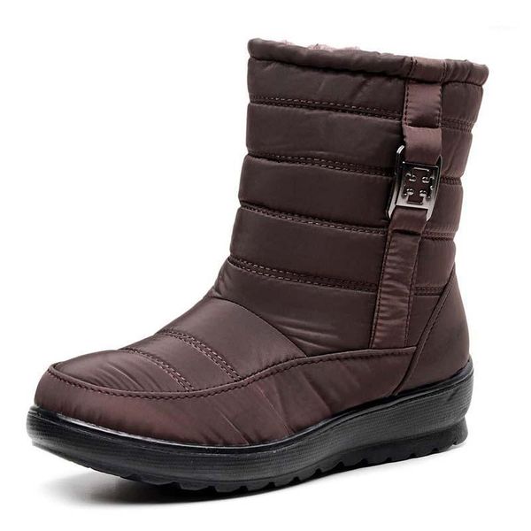 

women's winter boots waterproof zipper ankle boots for women non-slip ladies shoes chunky women's shoes botas mujer1, Black