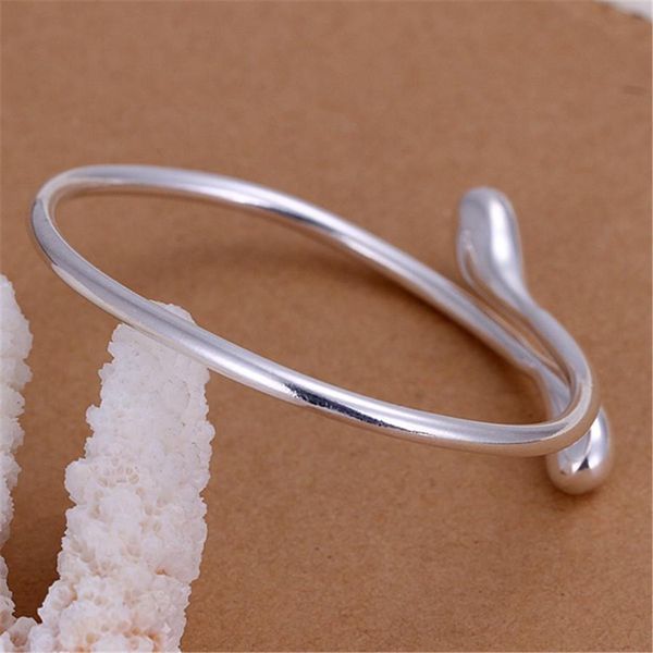 

new fashion silver color drop open women bangle jewelry lady nice gift cute noble h bbykpa, Black