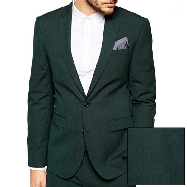 

men's 2 piece 2 button trim-fit classic dark green wedding suits for big event or tailored with new designed men suits1, White;black