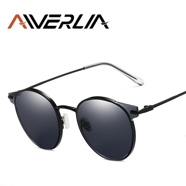 

sunglasses aiverlia cat eye women glasses eyewear brand designer uv400 gafas de sol metal temple vintage shades ai51, White;black