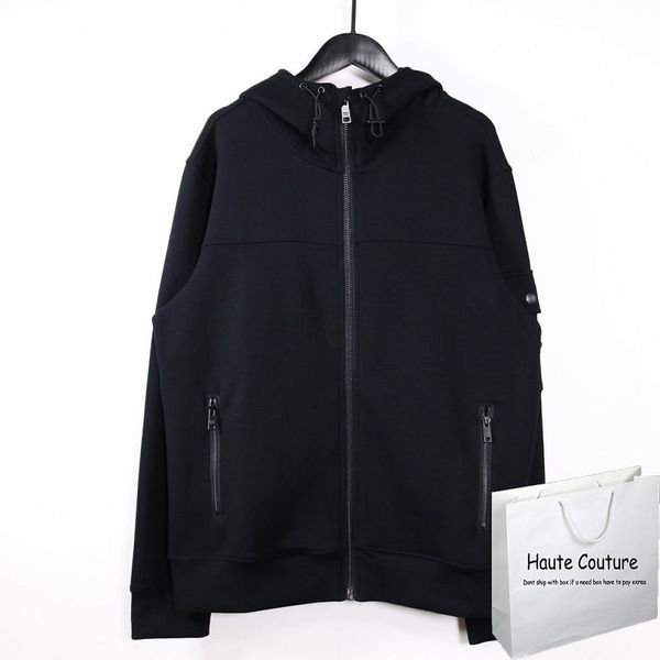 

мужские 2020fw пальто вскользь zip капюшоном кардиганы молодежи high end осени куртки мужская спорт стиль топы модные outdoorwears, Black;brown