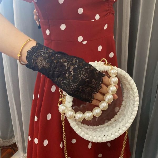 

black beige white bridal wedding gloves lace glove women party dress gloves summer sun protection half finger lady guantes novia h sqcnku