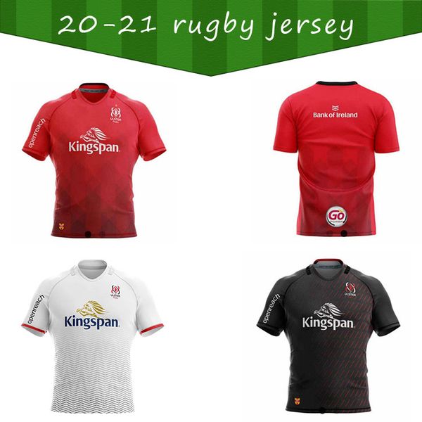 

2021 ulster rugby jerseys home away kukri shirt size s-5xl shirt maillot de rugby ulster national rugby league, Black;gray