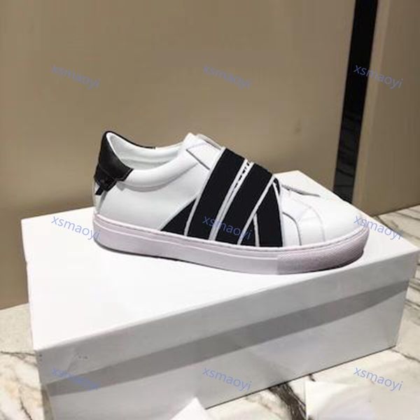 

2021 new runner sneakers webbing white leather sneaker paris signature and knots trainers for men women sports shoes size 35-45, Black