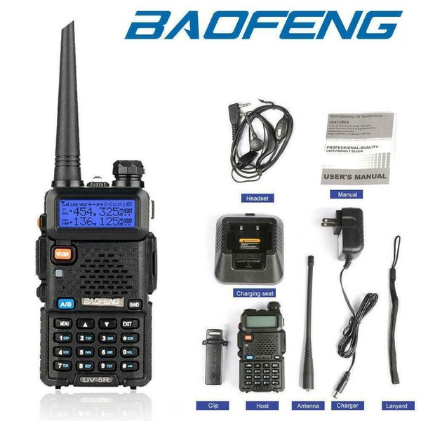 

uv-5r uhf vhf dual band two way ham radio walkie talkie