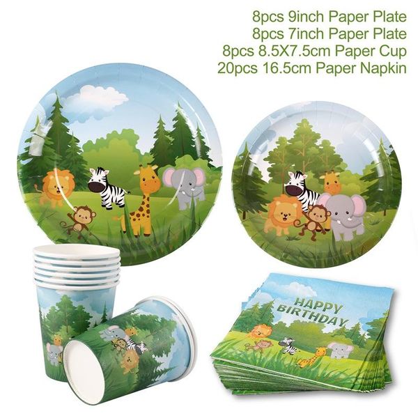 

fengreise животные латексные воздушный шар джунгли день рождения знания дети дети сафари тема первый день рождения мальчик детский душ декор